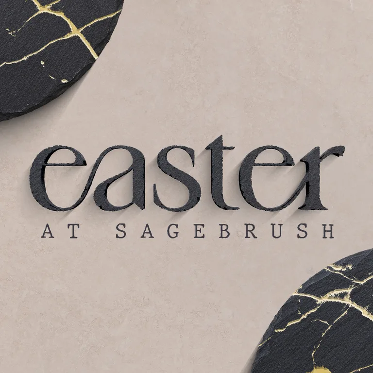 Easter At Sagebrush 2026 billboard artwork